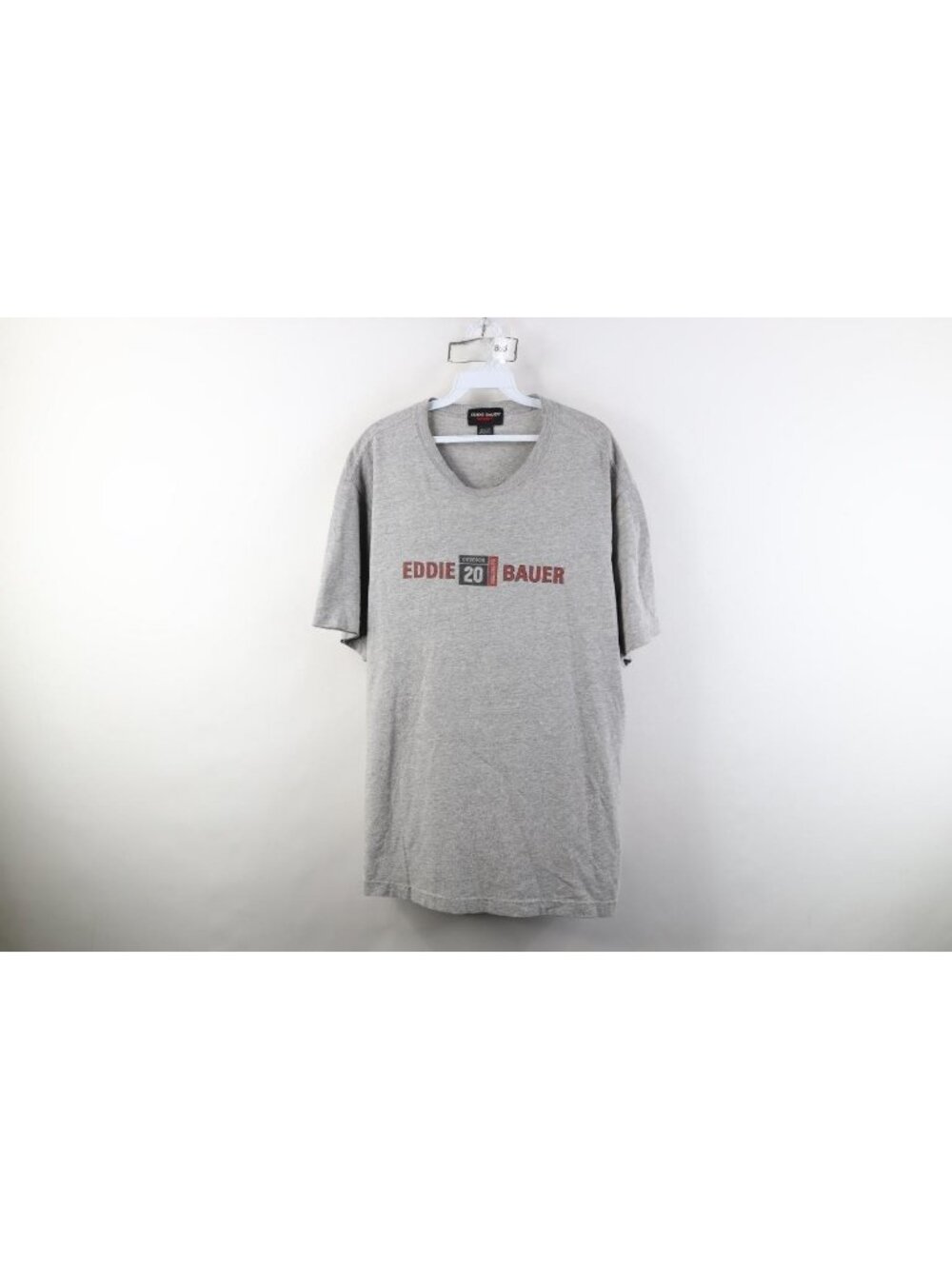 Vtg 90s Eddie Bauer Sport Mens Large Faded Spell Out Short Sleeve T-Shirt USA